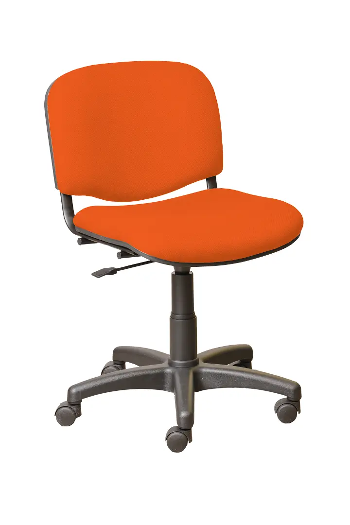 JULIE - 1  židle čalouněná, bez područek a stolku, BONDAI BN19 (3012) - látka oranžová